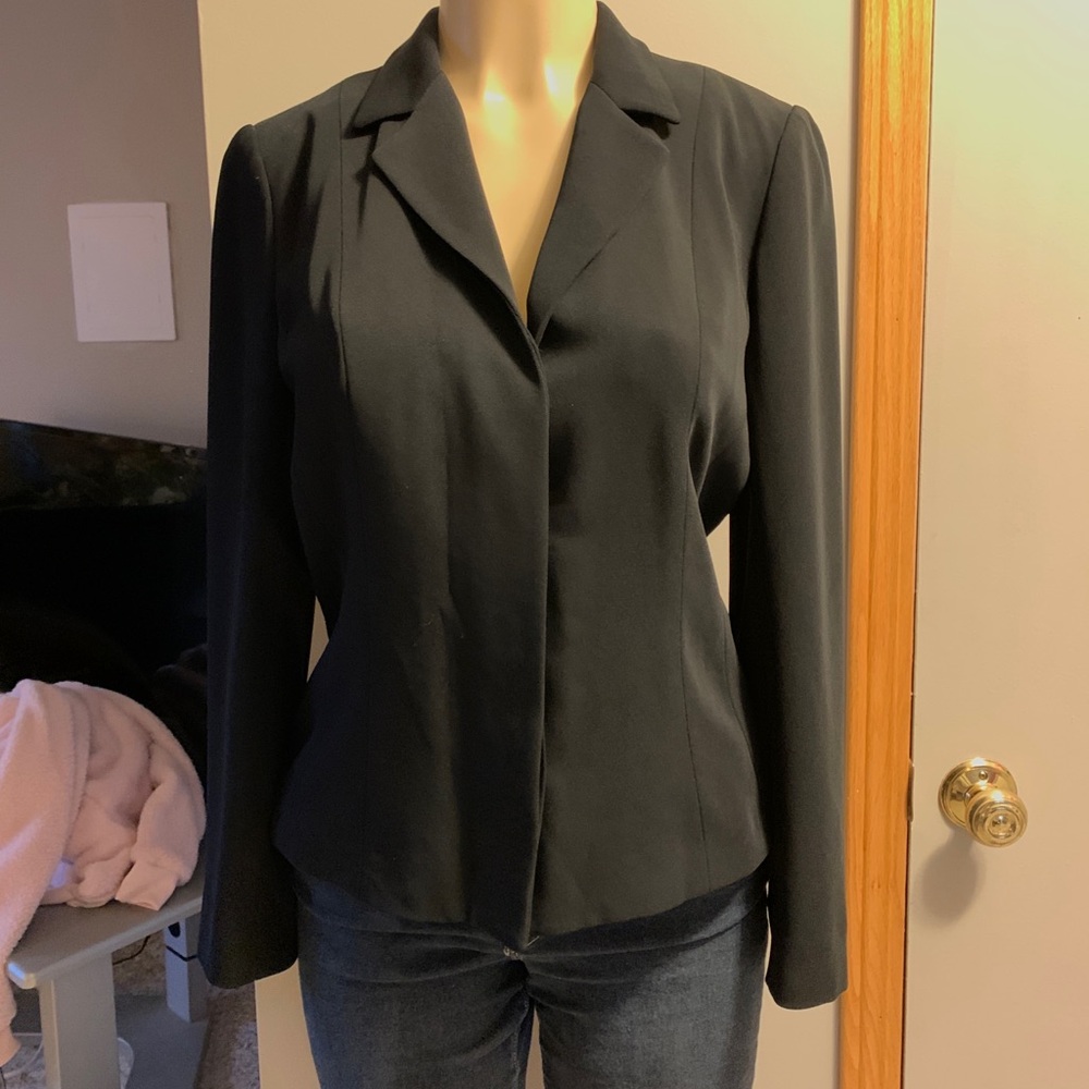 Blazer, black button up